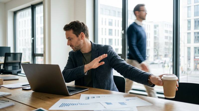 Realistisches KI-generiertes Symbolbild zum Beitrag „ChatGPT Ads im B2B-Test: Warum günstige Klicks allein keine Kunden bringen“